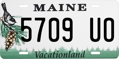 ME license plate 5709UO