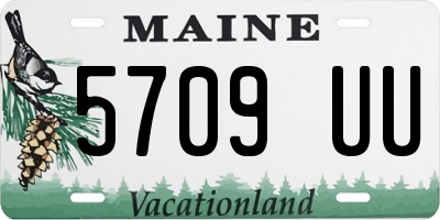 ME license plate 5709UU