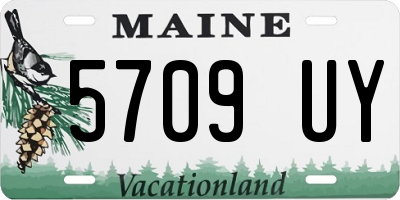 ME license plate 5709UY