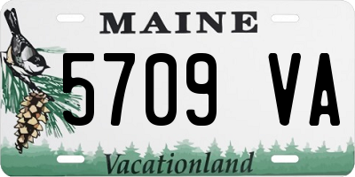 ME license plate 5709VA