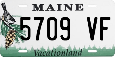 ME license plate 5709VF