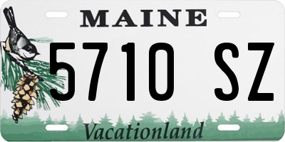 ME license plate 5710SZ