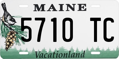 ME license plate 5710TC