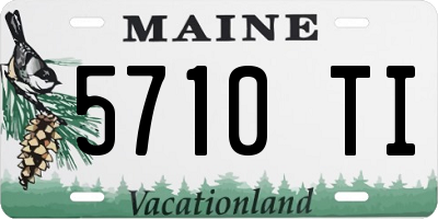 ME license plate 5710TI