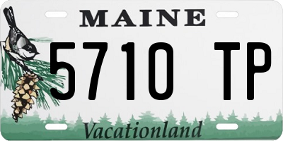 ME license plate 5710TP