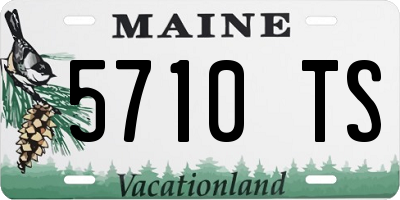 ME license plate 5710TS