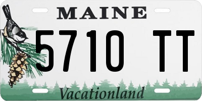 ME license plate 5710TT