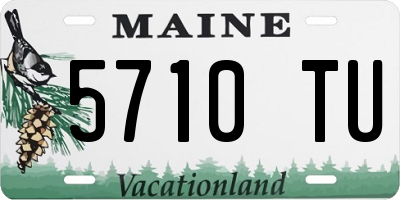 ME license plate 5710TU