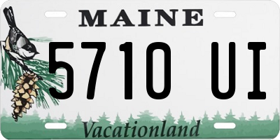 ME license plate 5710UI