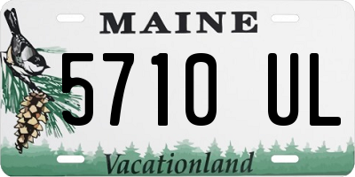 ME license plate 5710UL