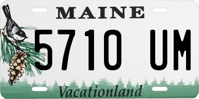ME license plate 5710UM