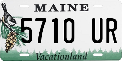 ME license plate 5710UR