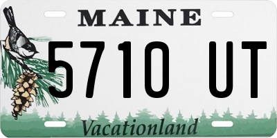 ME license plate 5710UT