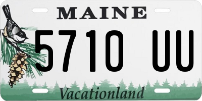 ME license plate 5710UU