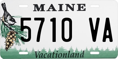 ME license plate 5710VA