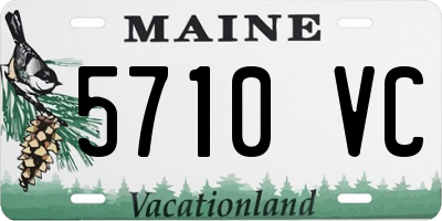 ME license plate 5710VC