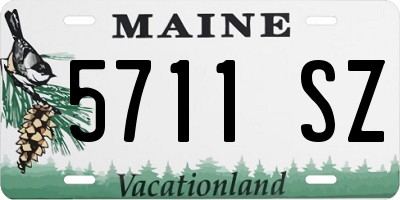 ME license plate 5711SZ