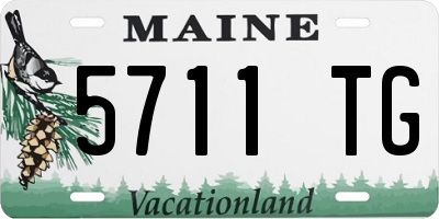 ME license plate 5711TG