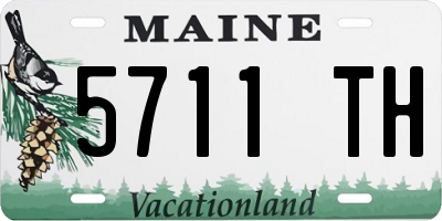 ME license plate 5711TH