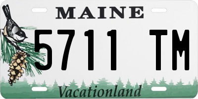 ME license plate 5711TM