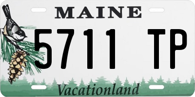 ME license plate 5711TP
