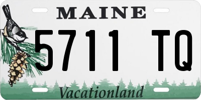 ME license plate 5711TQ