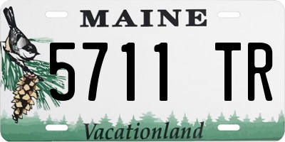 ME license plate 5711TR