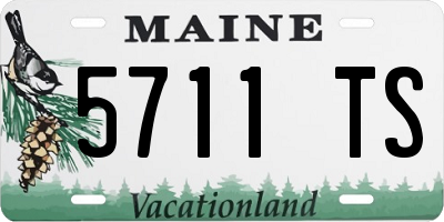 ME license plate 5711TS