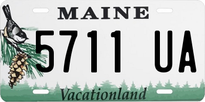 ME license plate 5711UA