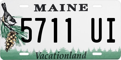 ME license plate 5711UI