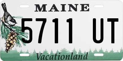 ME license plate 5711UT