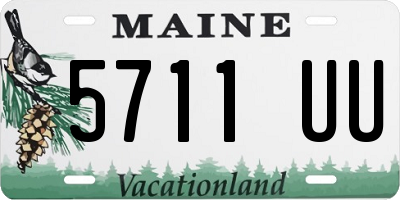 ME license plate 5711UU