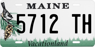 ME license plate 5712TH