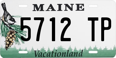 ME license plate 5712TP