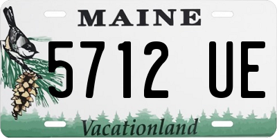 ME license plate 5712UE