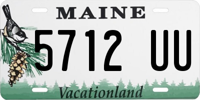 ME license plate 5712UU