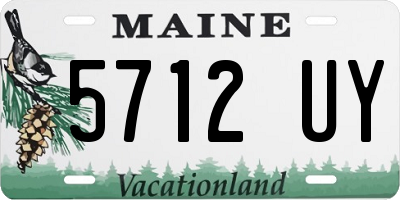 ME license plate 5712UY