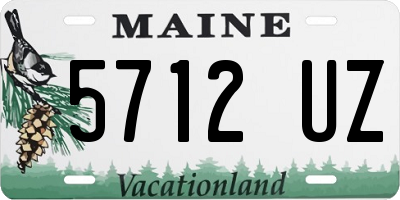 ME license plate 5712UZ