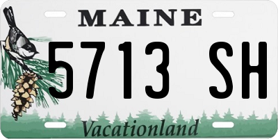 ME license plate 5713SH