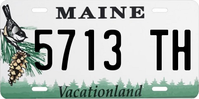 ME license plate 5713TH