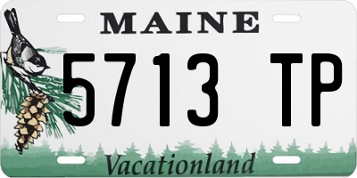 ME license plate 5713TP