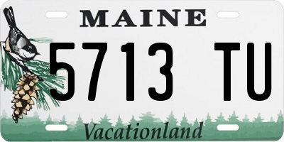 ME license plate 5713TU