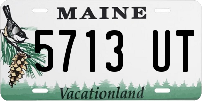 ME license plate 5713UT