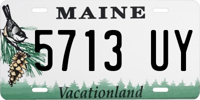 ME license plate 5713UY