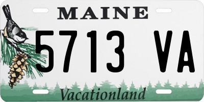 ME license plate 5713VA