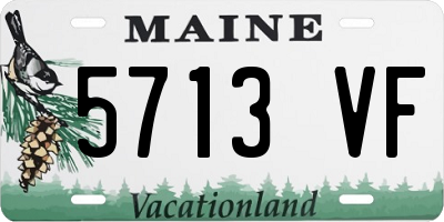 ME license plate 5713VF