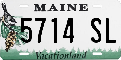 ME license plate 5714SL