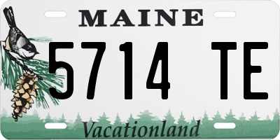 ME license plate 5714TE