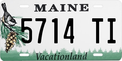 ME license plate 5714TI