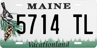 ME license plate 5714TL